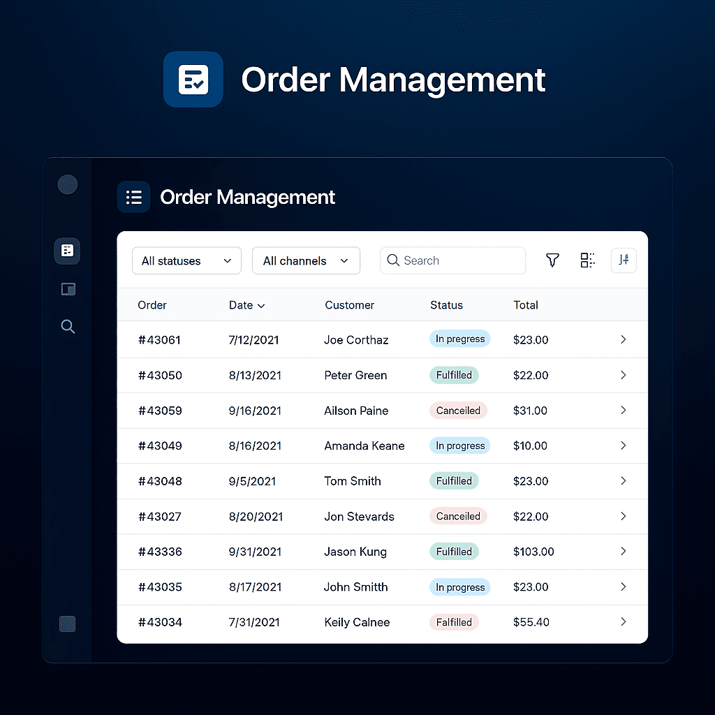 Orders UI