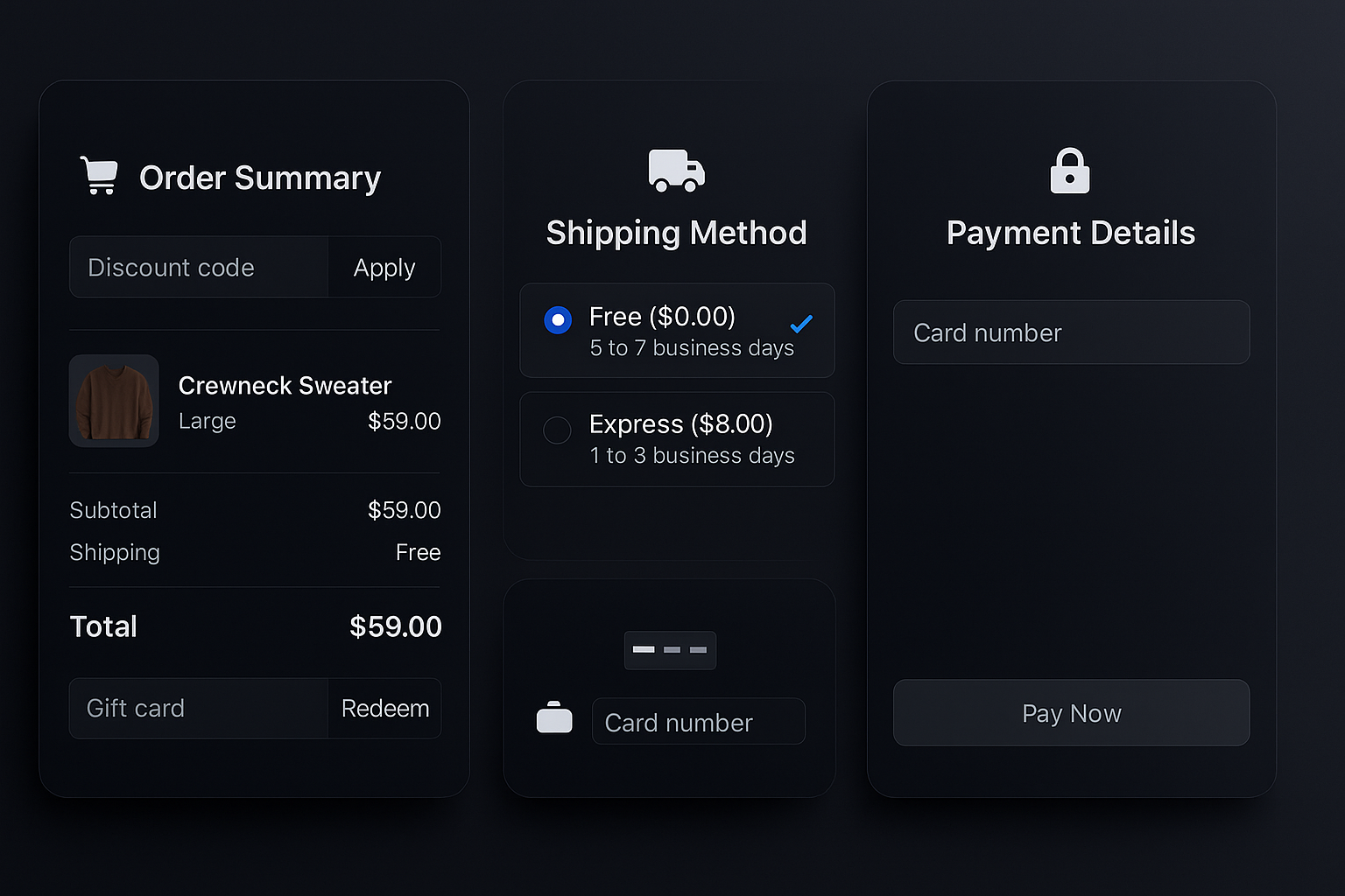 Conversion-tuned checkout